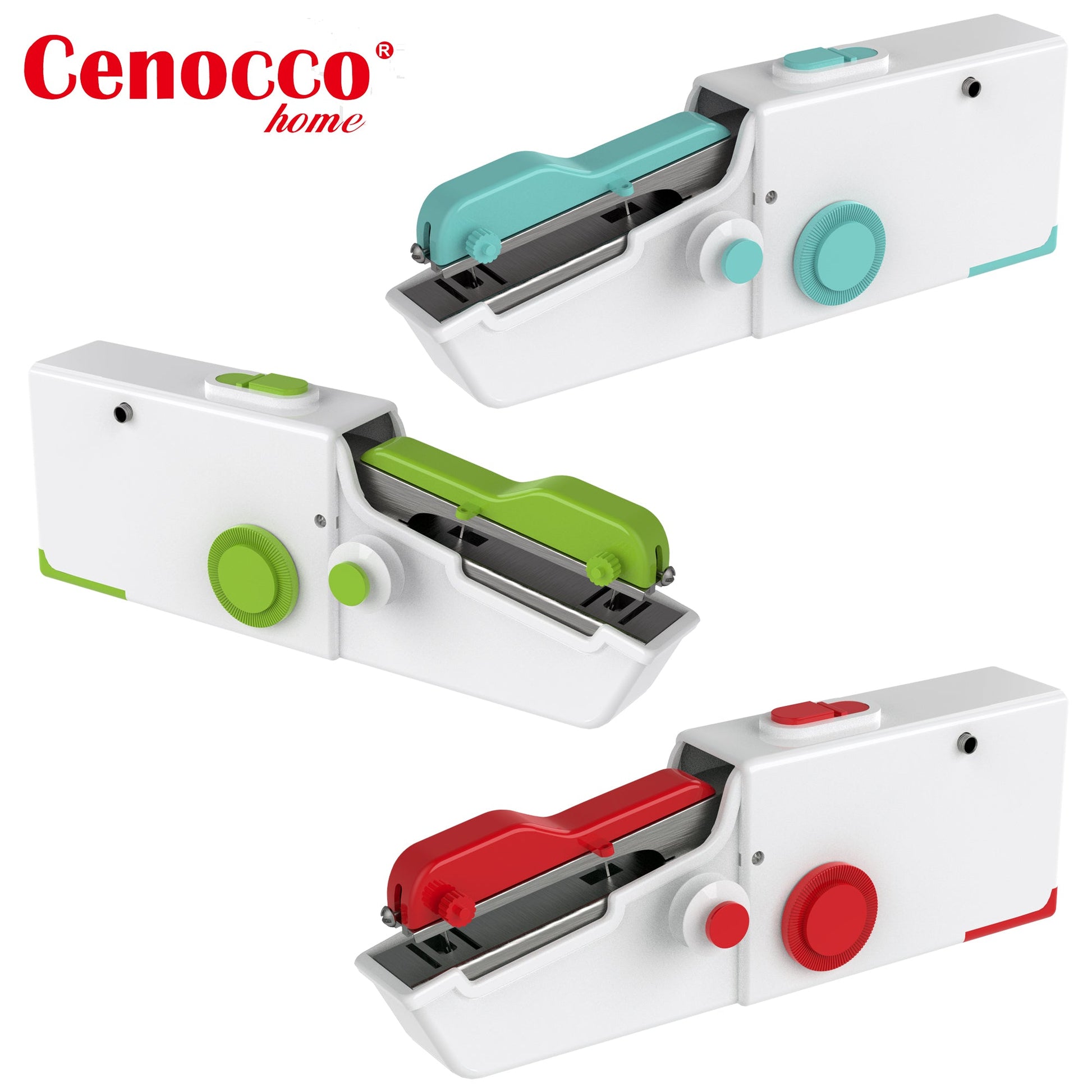 Cenocco Easy Stitch Handnaaimachine Turquoise - Batterij en adapter - Bivakshop