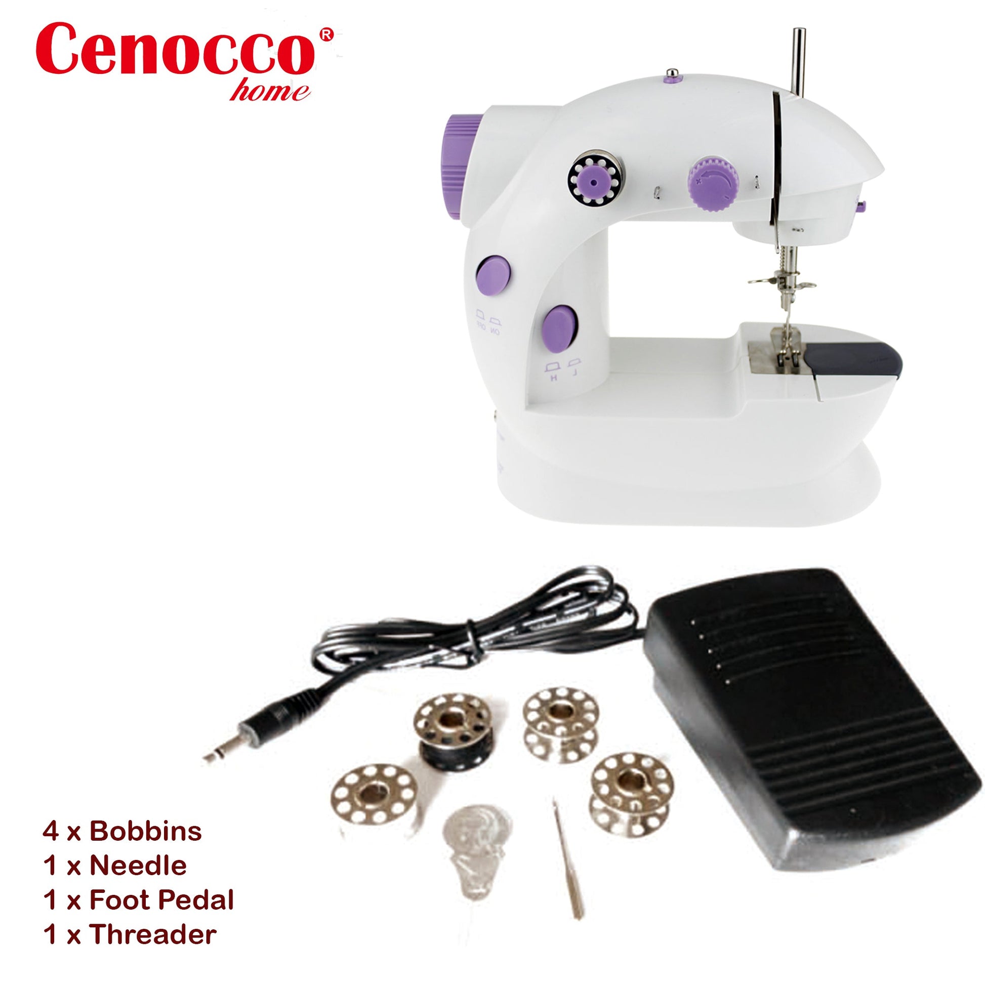 Cenocco mini-naaimachine - Draagbaar - Bivakshop
