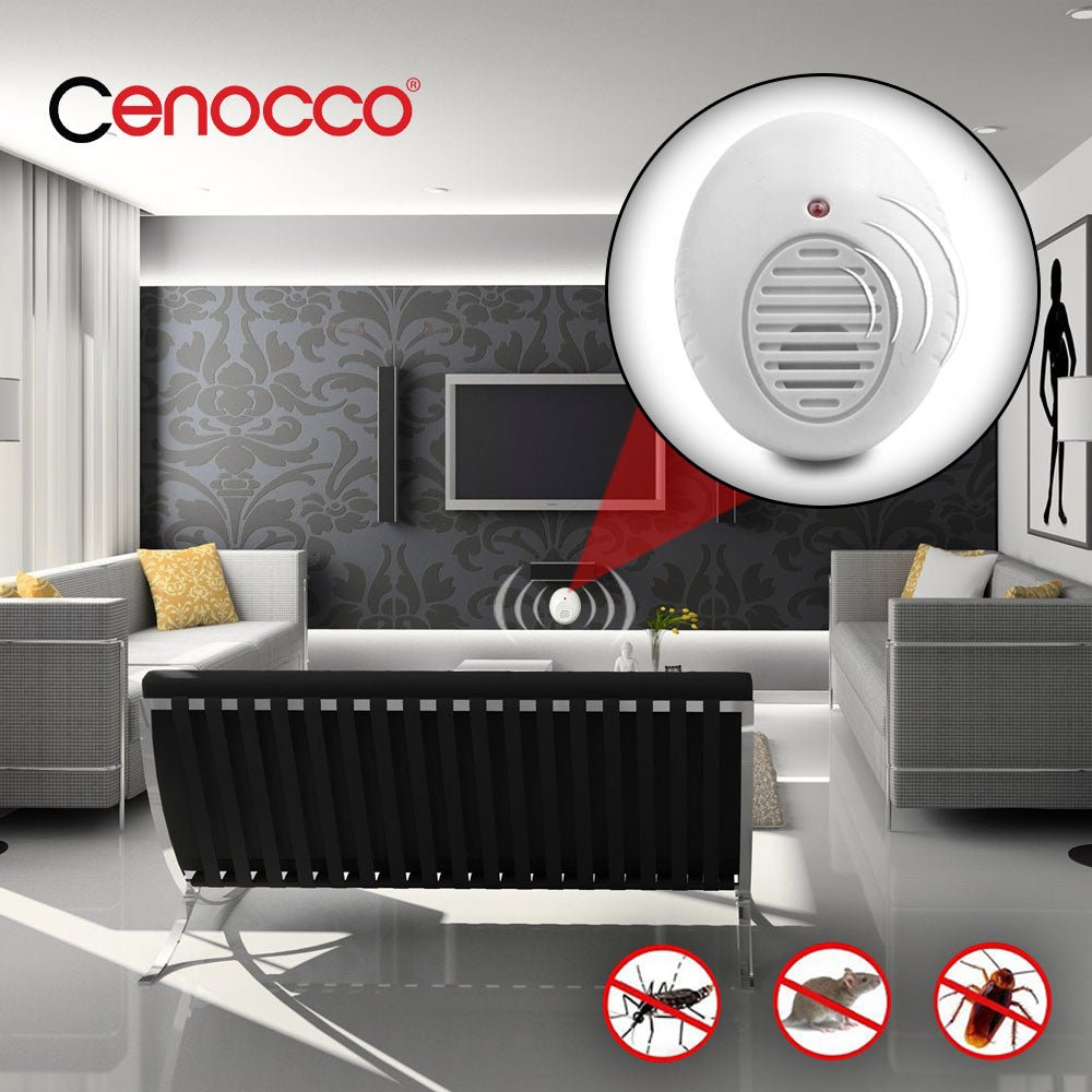 Cenocco Ongediertemelder 3ST - Ultrasoon - Diervriendelijk - Bivakshop
