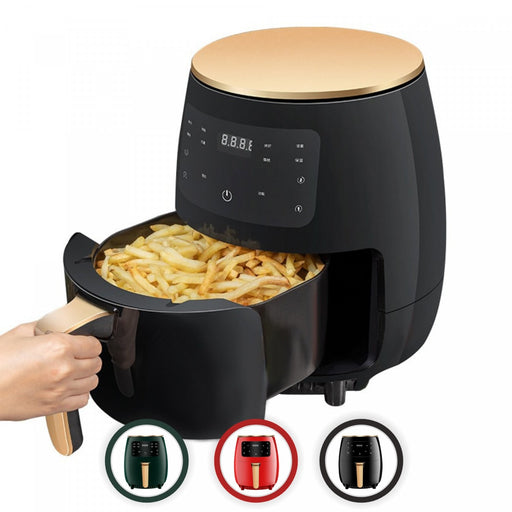 Cheffinger CF-AFRY4.5: 1400W Digitale LED Airfryer - 4,5 Liter Groen - Bivakshop