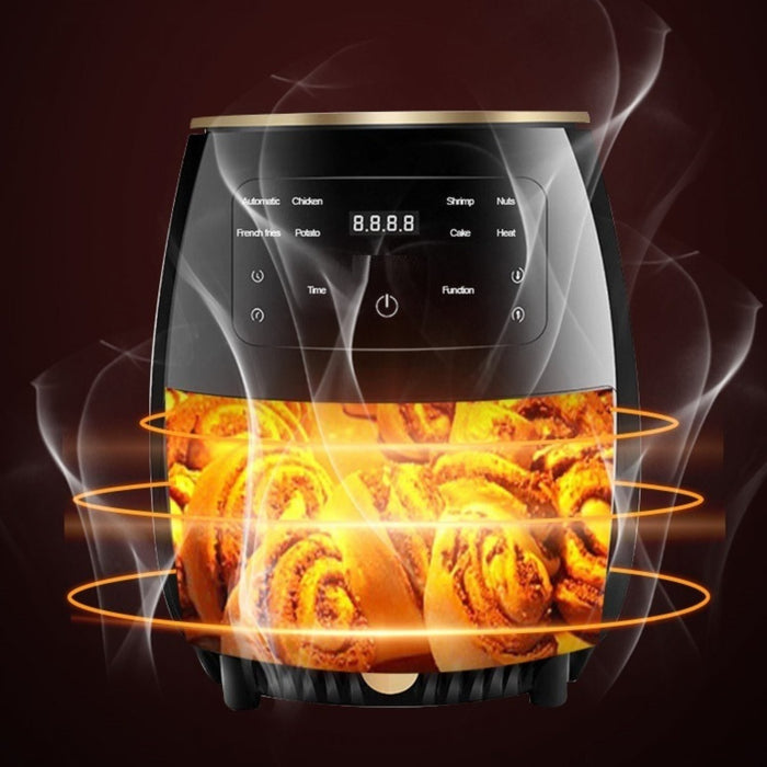 Cheffinger CF-AFRY4.5: 1400W Digitale LED Airfryer - 4,5 Liter Groen - Bivakshop