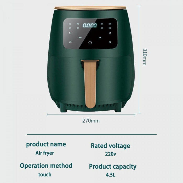 Cheffinger CF-AFRY4.5: 1400W Digitale LED Airfryer - 4,5 Liter Rood - Bivakshop