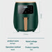 Cheffinger CF-AFRY4.5: 1400W Digitale LED Airfryer - 4,5 Liter Rood - Bivakshop
