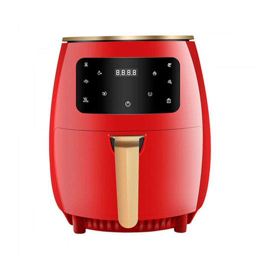 Cheffinger CF-AFRY4.5: 1400W Digitale LED Airfryer - 4,5 Liter Rood - Bivakshop