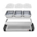 Cheffinger CF-BW300: 3,5 quarts 2-in-1 buffetwarmer + warmhoudplaat - Bivakshop