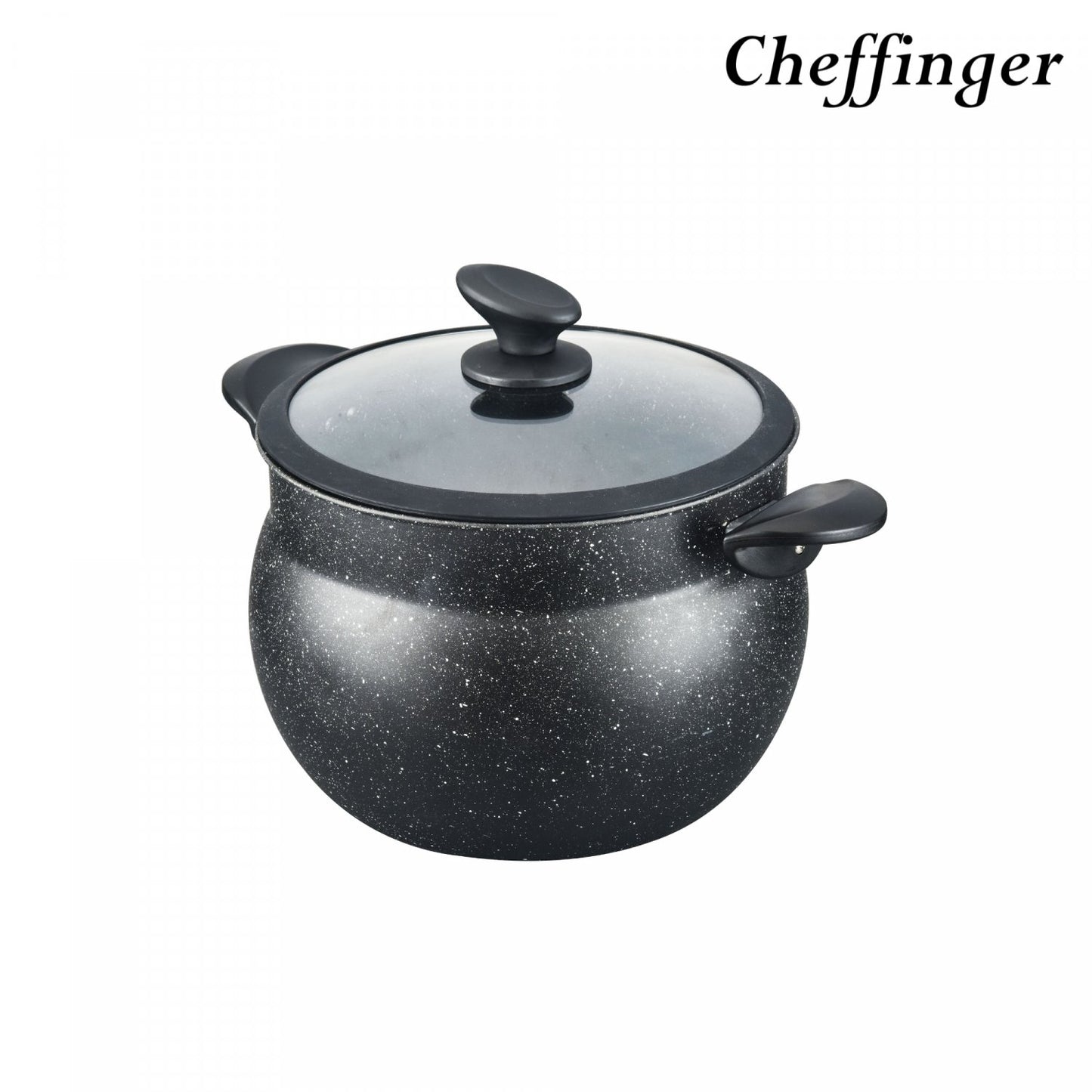 Cheffinger CF-COUS6: 6L Marmer Gecoate Stoomkoker Couscous Pot - Bivakshop