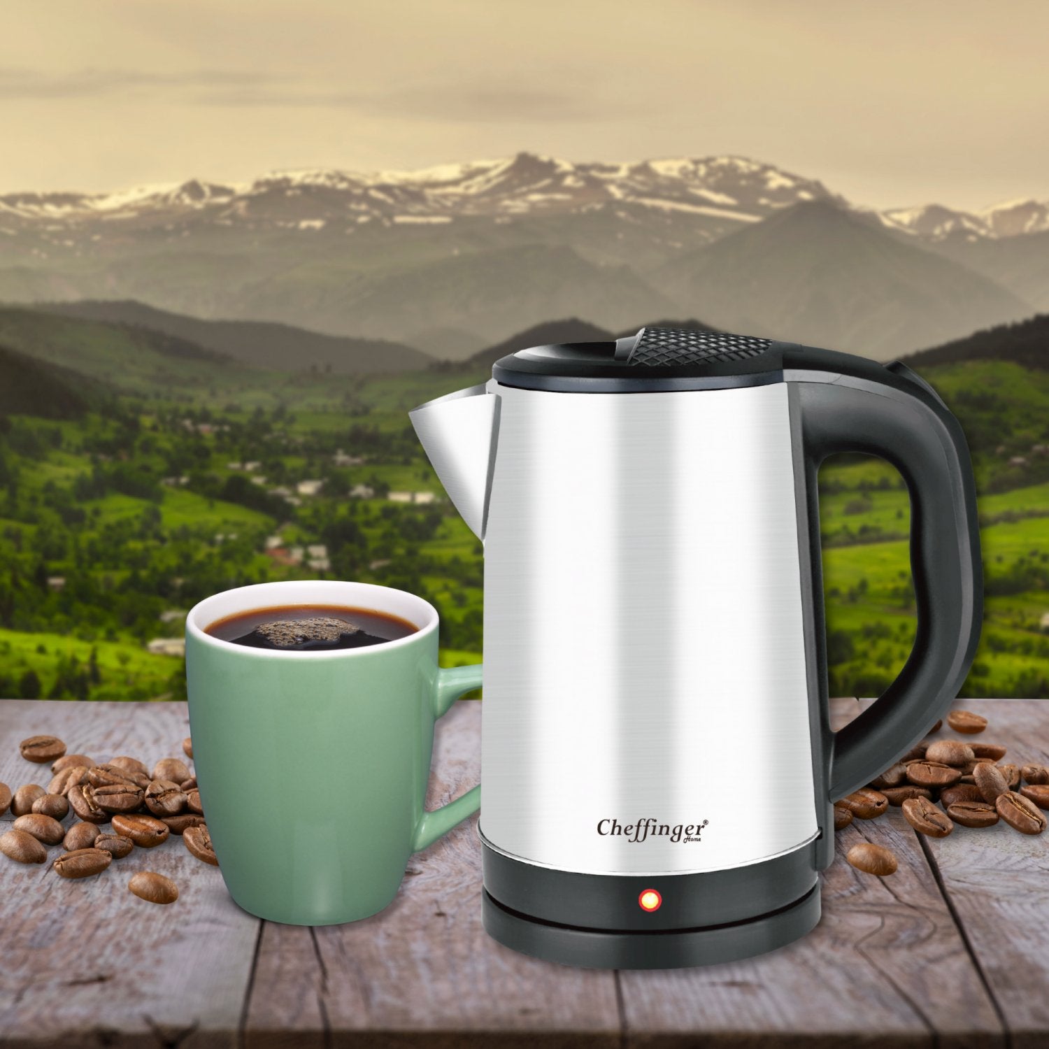 Cheffinger CF-SSK20: 2,3 L Elektrische Waterkoker - 2000W - Bivakshop
