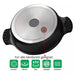 Cheffinger CF-TAJ28: tajine van gegoten aluminium met marmercoating van 28 cm - Bivakshop