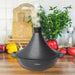 Cheffinger CF-TAJ28: tajine van gegoten aluminium met marmercoating van 28 cm - Bivakshop