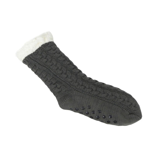 Cocooning Knuffelsokken -Wintersokken - Pantoffel-look - Stevige grip - Bivakshop