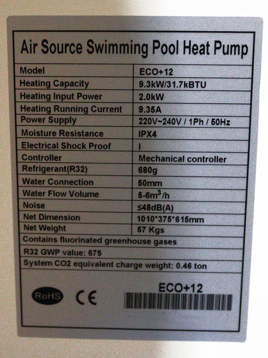 Comfortpool - Zwembad Warmtepomp Comfortpool Eco+ 12 - Bivakshop
