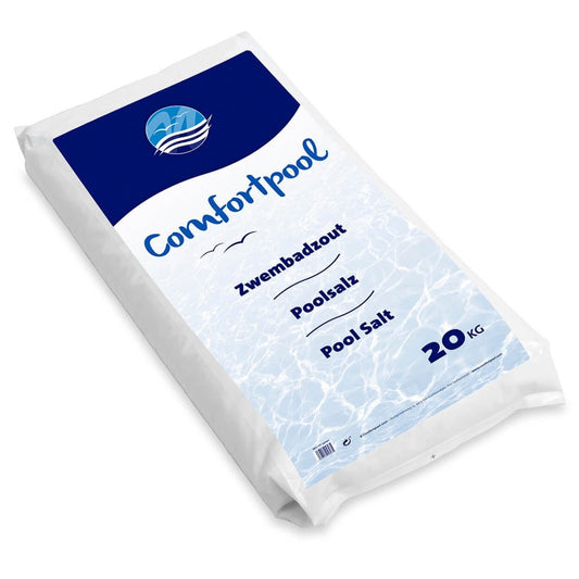 Comfortpool zwembadzout 20 kg - Zuiverste graad zout voor kristalhelder zwembadwater - Bivakshop