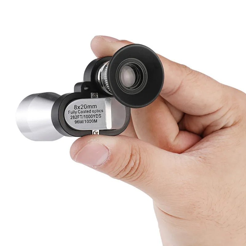 Compacte 8x20 Monoculaire telescoop - Waterdicht - BAK4 Prisma- Smartphone Houder - Bivakshop