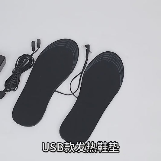 USB Verwarmde schoenzolen - Electrische voetverwarming -  Winter inlegzolen - Maat 35-40 en 41-46