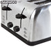 Daewoo SYM-1304: brede roestvrijstalen broodrooster - 4 lades, 4 sneden - Bivakshop