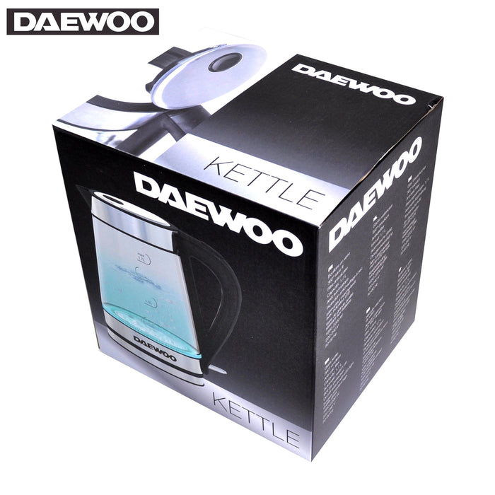 Daewoo SYM-1328: Glazen Waterkoker - 1,7 liter - Bivakshop