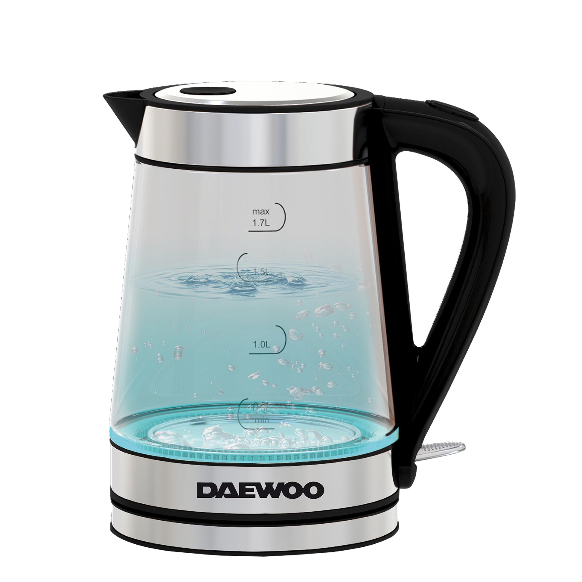 Daewoo SYM-1328: Glazen Waterkoker - 1,7 liter - Bivakshop