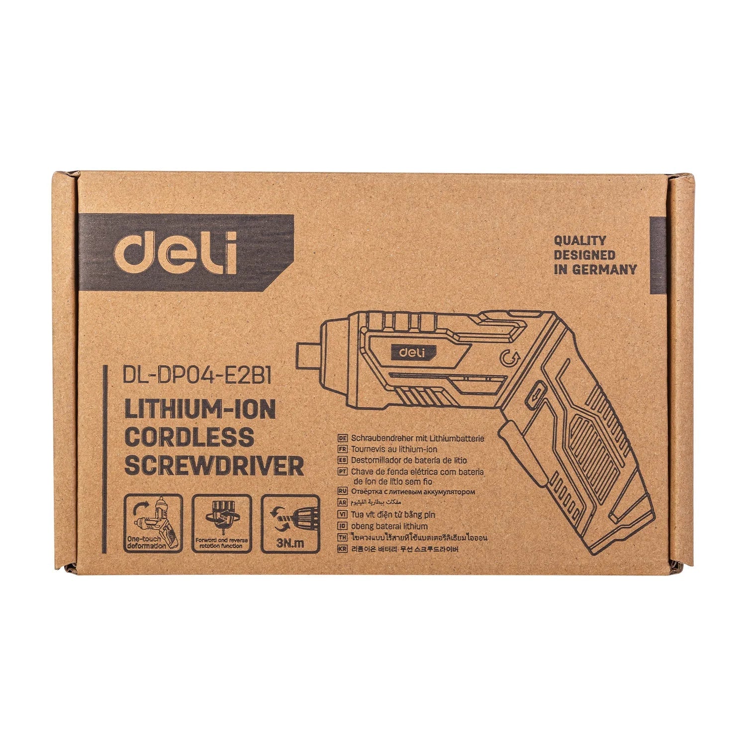 Deli 3.6V elektrische schroevendraaier - Oplaadbaar, LED werklicht, 4-snelheidscontrole - Bivakshop