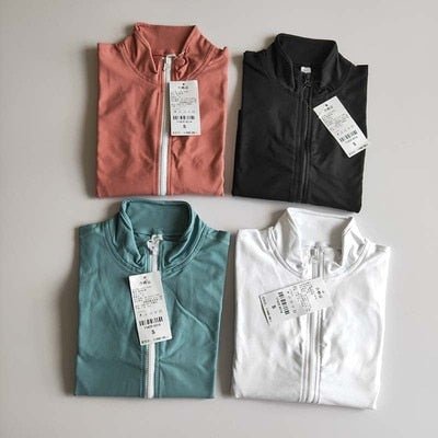 Design vrouwen blouse en jasje met lange mouwen - Staande kraag - Sneldrogend - 5 kleuren - Bivakshop