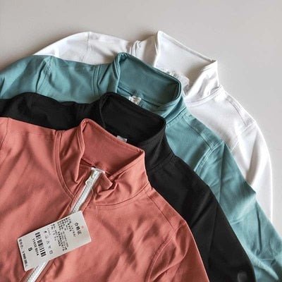 Design vrouwen blouse en jasje met lange mouwen - Staande kraag - Sneldrogend - 5 kleuren - Bivakshop