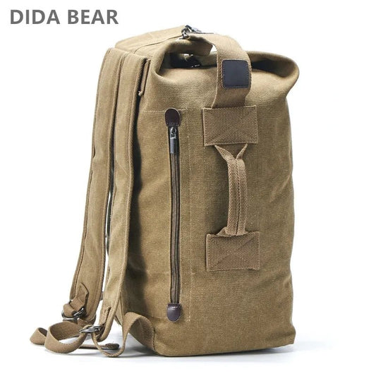 DIDA BEAR grote capaciteit canvas rugzak - Stijlvolle reistas - Bivakshop