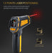 Digitale infrarood thermometer - Contactloze pyrometer met kleur LCD - Bivakshop