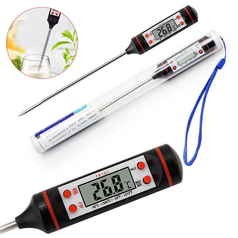 Digitale voedsel thermometer - Vloeibare thermometer G421 - LCD - Bivakshop