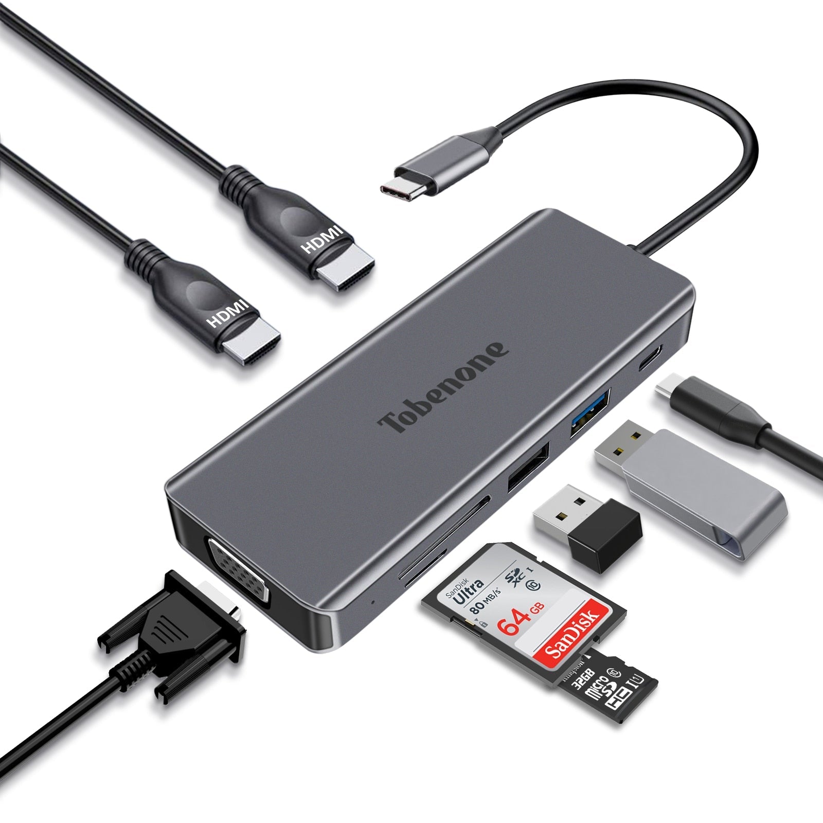 Docking station - Splitter voor window laptops - Bivakshop