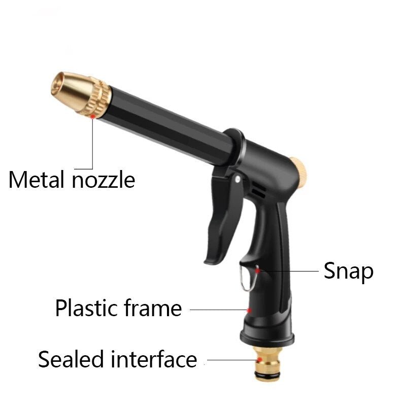 Draagbaar hoge druk waterpistool - Voor Auto wassen, tuinieren en meer! - Bivakshop
