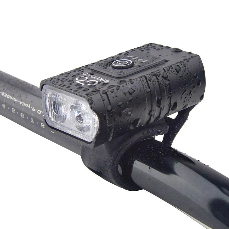Draagbare fietsverlichting - Bikeono oplaadbare zaklamp - Waterdicht fiets licht koplamp - USB interface - Bivakshop