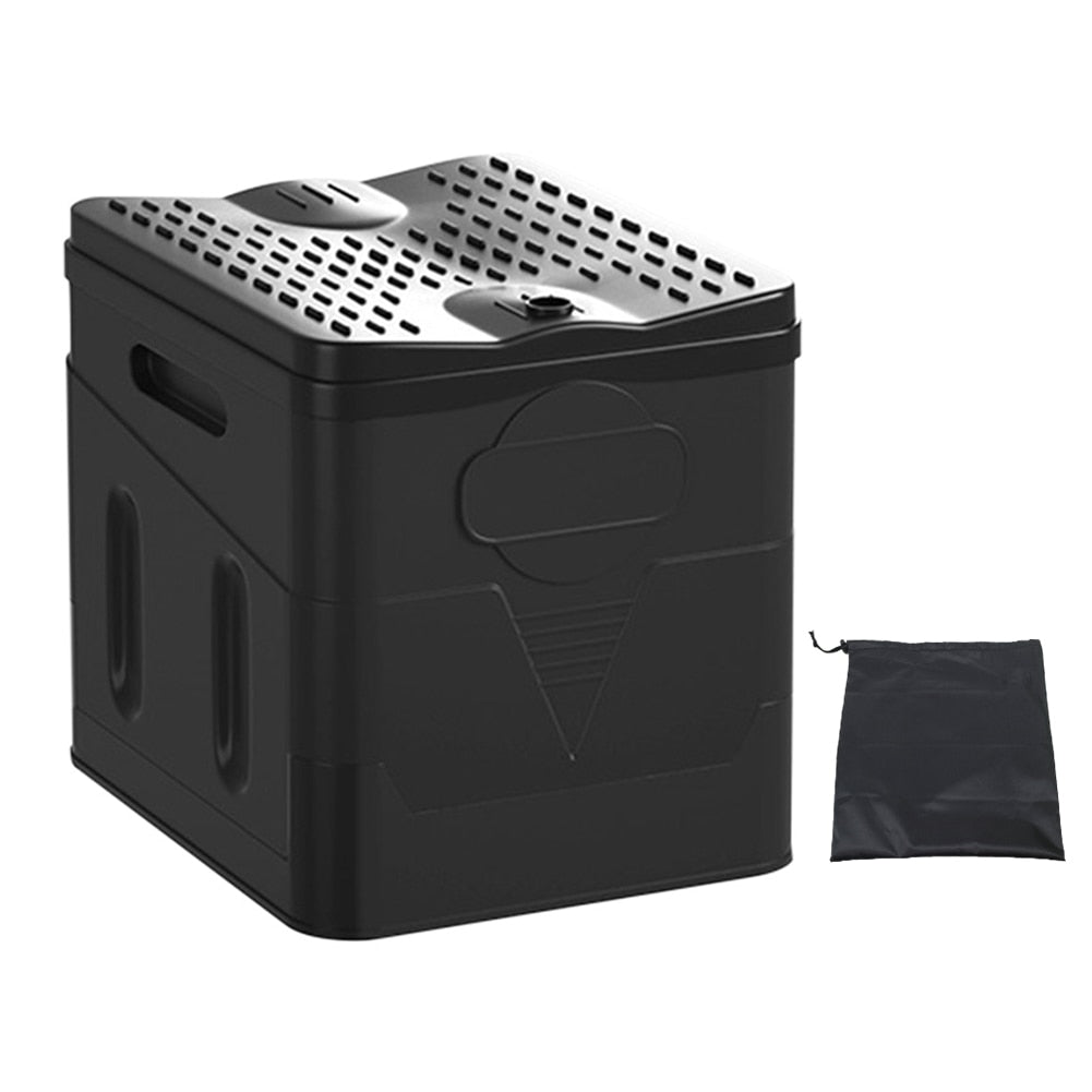 Draagbare noodtoilet / WC met cover - Outdoor opvouwbare camping toilet - Bivakshop