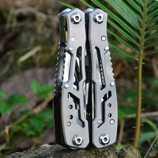 Draagbare roestvrij staal multitool - 14-in-1 Outdoor camping survival gereedschap - Bivakshop