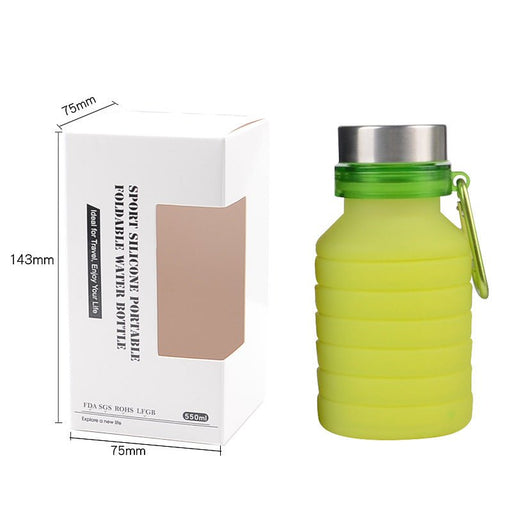 Draagbare Siliconen Waterfles - Inklapbare vouwen Fles - 550 ml - Bivakshop