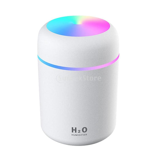 Draagbare USB Aroma diffuser 300ML - Aromatherapie - Geur Verdamper - Luchtbevochtiger met Sfeer en nachtlampje - Vernevelaar - Etherische Olie - Bivakshop