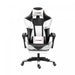 Driekleurige Gaming- en Bureaustoel Met T-vormig Accent Wit - Bivakshop