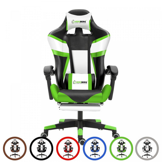 Driekleurige Gaming- en Bureaustoel Met T-vormig Accent Wit - Bivakshop