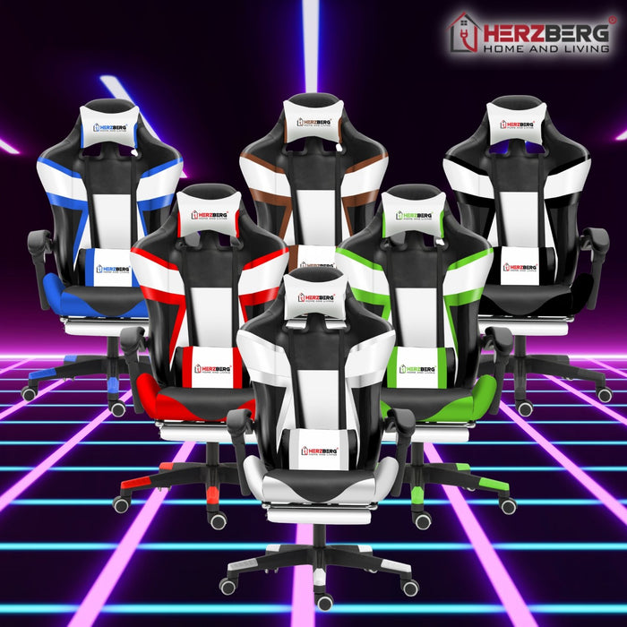 Driekleurige Gaming- en Bureaustoel Met T-vormig Accent Wit - Bivakshop