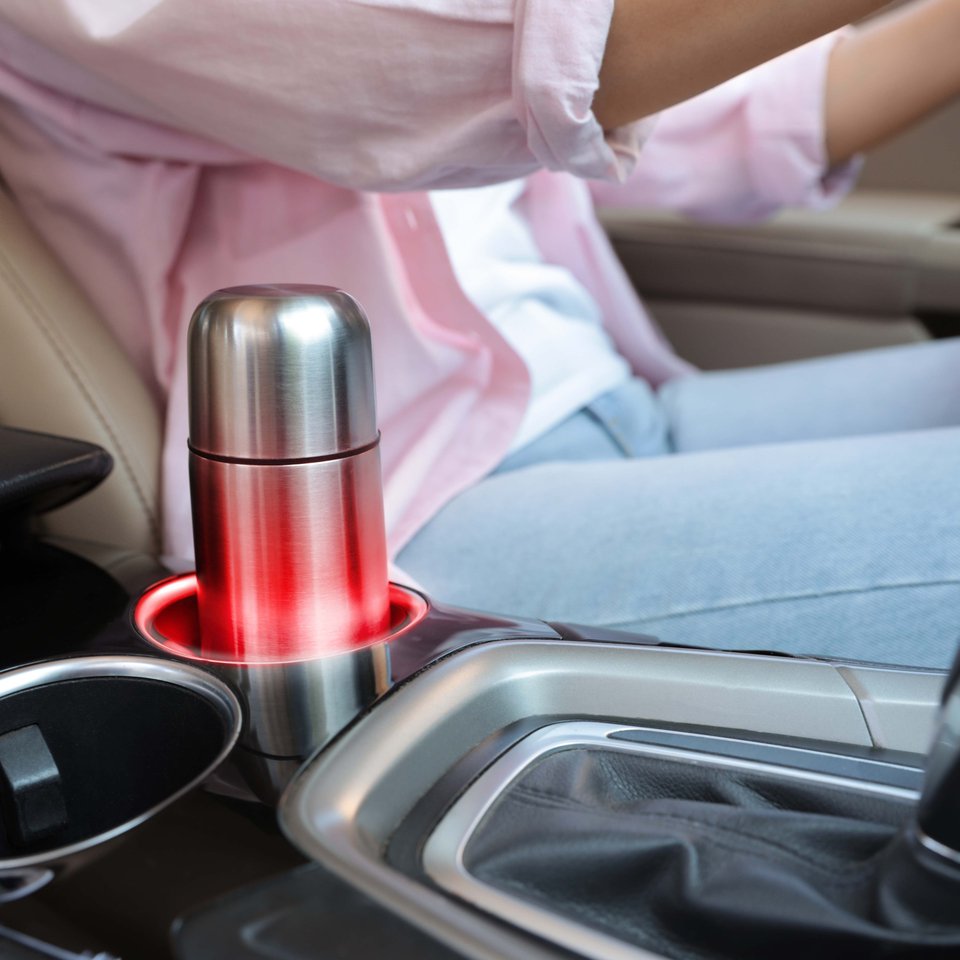 Dunlop lichtgevende LED bekerhouder voor Auto - Sfeervolle accessoire met 7 kleuren - Bivakshop