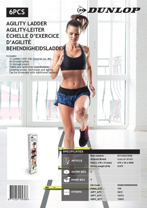 Dunlop sport agility-oefenladder - Bivakshop