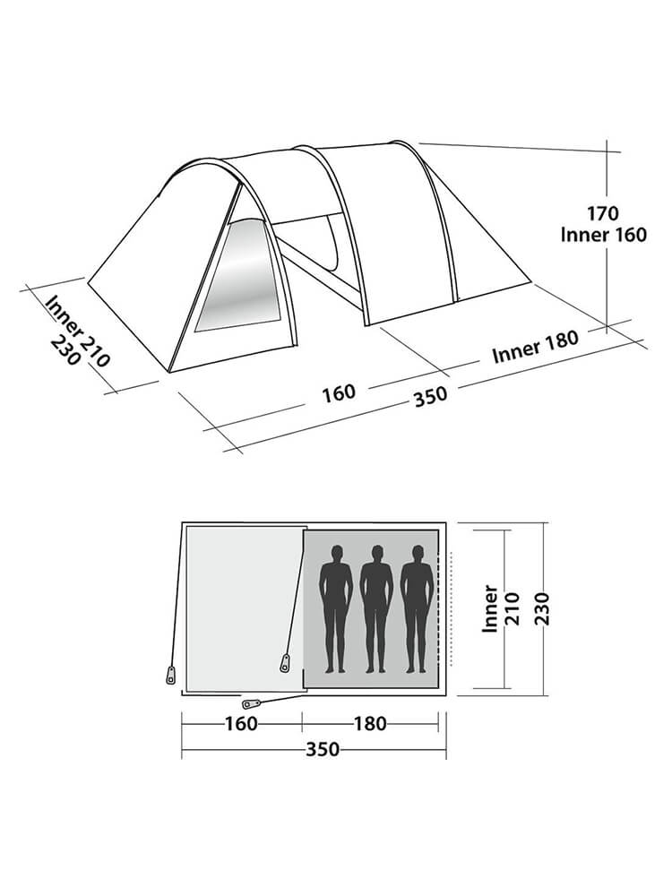 Easy Camp Galaxy 300 Tent - Bivakshop