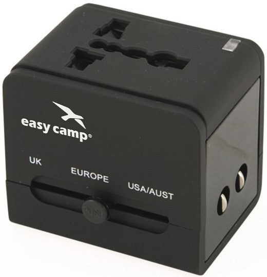 Easy Camp Universele Reisstekker - Wereldwijd verbinding en opladen - Bivakshop