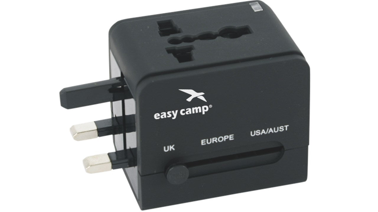 Easy Camp Universele Reisstekker - Wereldwijd verbinding en opladen - Bivakshop