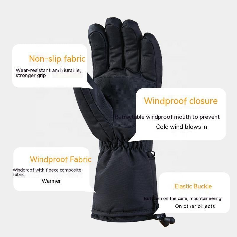 Elektrisch Verwarmde Handschoenen - Thermisch - Waterdicht - Batterij Oplaadbaar - Winter - Bivakshop