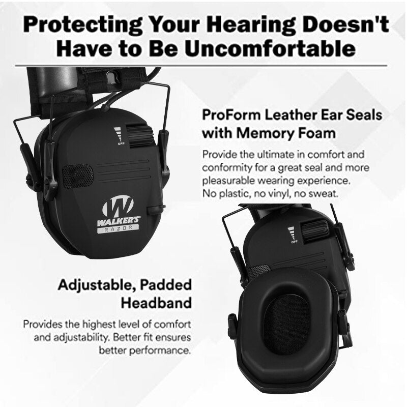 Elektronische schiet oorbeschermer met geluidsversterking - Schietsport - Bivakshop