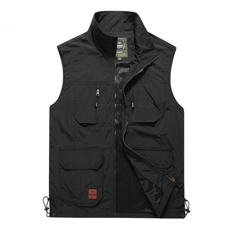 FGKKS mannen mesh vest - Stijlvol Multi-Pocket bodywarmer - Bivakshop