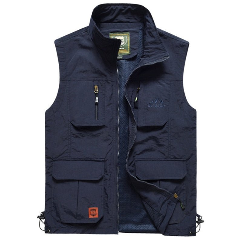 FGKKS mannen mesh vest - Stijlvol Multi-Pocket bodywarmer - Bivakshop