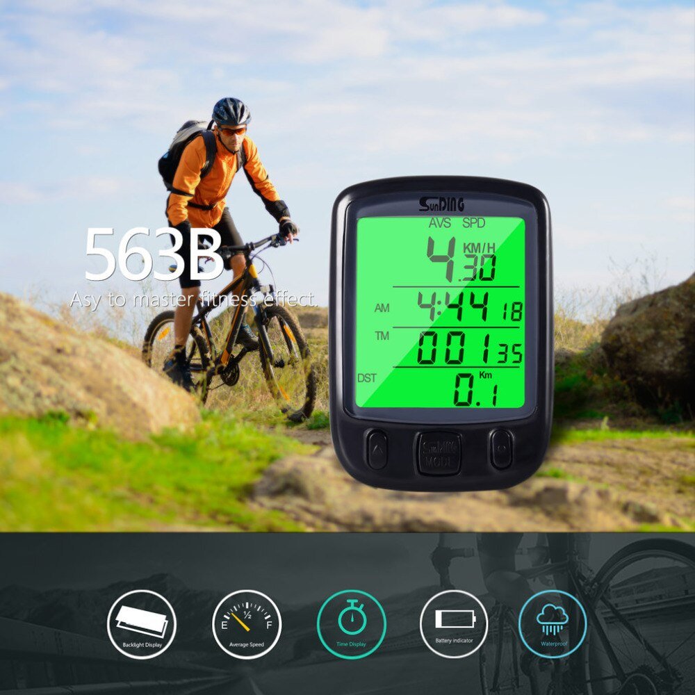 Fietscomputer - Waterdichte SD 563A fietscomputer - Bivakshop