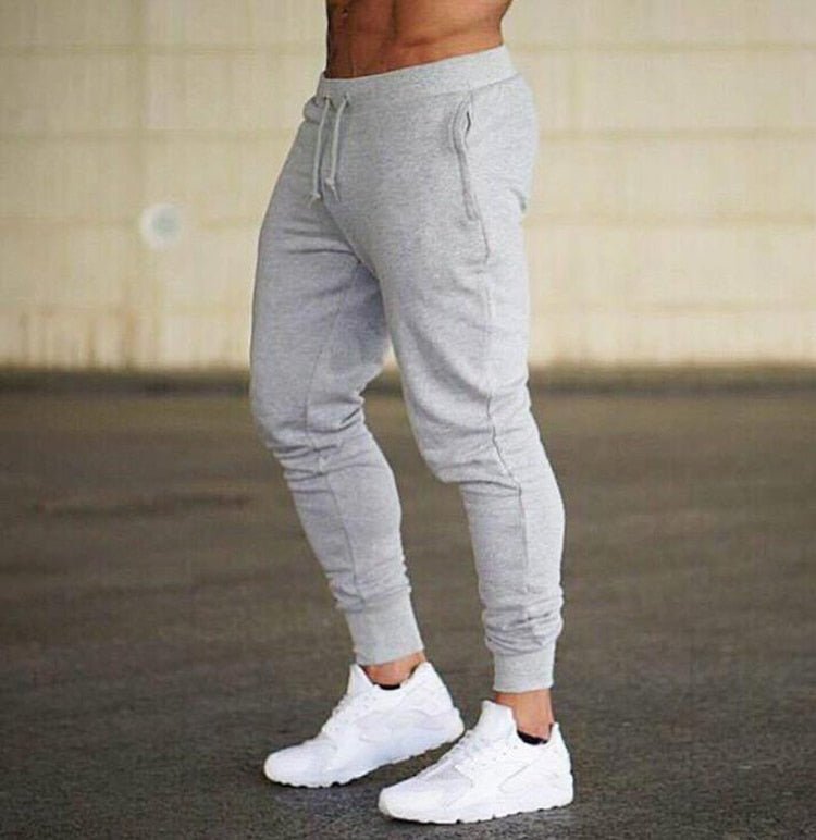 Fitness katoenen broek voor mannen - Looptraining Sport - Ademend - Slimfit - Bivakshop