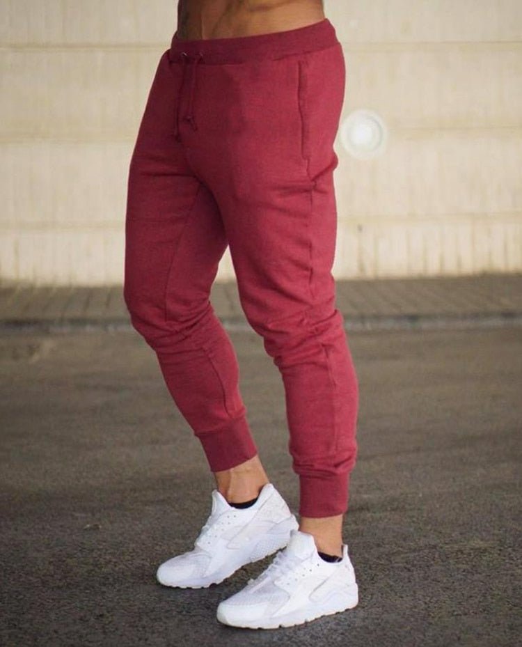 Fitness katoenen broek voor mannen - Looptraining Sport - Ademend - Slimfit - Bivakshop