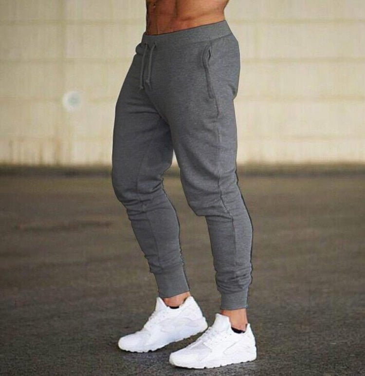 Fitness katoenen broek voor mannen - Looptraining Sport - Ademend - Slimfit - Bivakshop